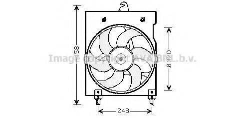 Вентилятор, охолодження двигуна AVA QUALITY COOLING CN7524