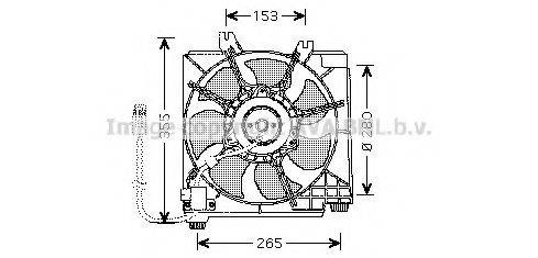 Вентилятор, охолодження двигуна AVA QUALITY COOLING CR7511