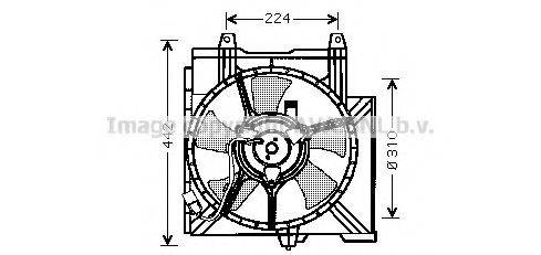 Вентилятор, охлаждение двигателя AVA QUALITY COOLING DN7508