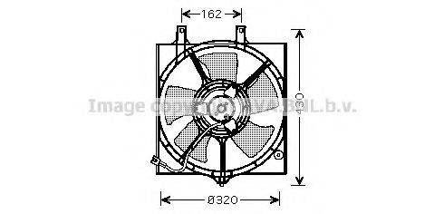 Вентилятор, охолодження двигуна AVA QUALITY COOLING DN7522