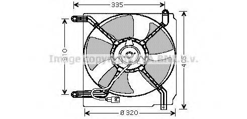 Вентилятор, охлаждение двигателя AVA QUALITY COOLING DW7504