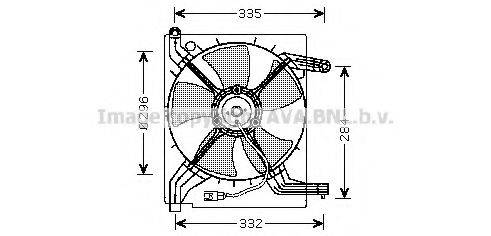 Вентилятор, охлаждение двигателя AVA QUALITY COOLING DW7506