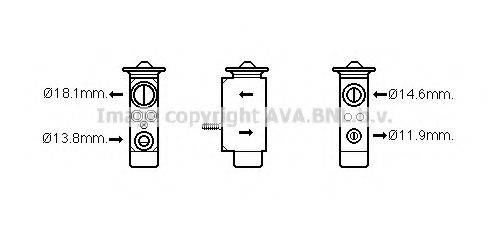 AVA QUALITY COOLING FD1492 Расширительный клапан, кондиционер