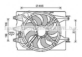 AVA QUALITY COOLING FT7601 Вентилятор, охолодження двигуна