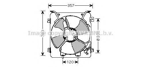 Вентилятор, охолодження двигуна AVA QUALITY COOLING HD7523