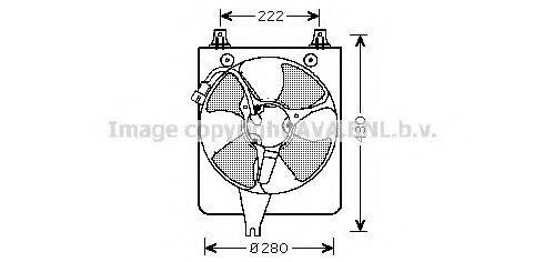 Вентилятор, охлаждение двигателя AVA QUALITY COOLING HD7529