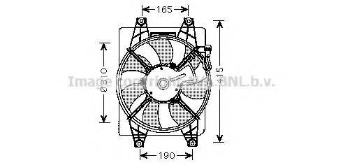 Вентилятор, охолодження двигуна AVA QUALITY COOLING HY7523