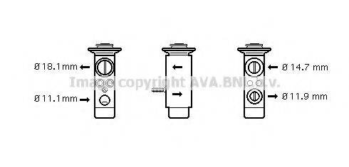 Розширювальний клапан, кондиціонер AVA QUALITY COOLING MS1112