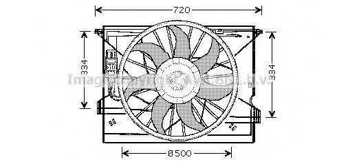 Вентилятор, охолодження двигуна AVA QUALITY COOLING MS7508