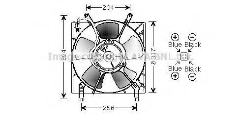 Вентилятор, охлаждение двигателя AVA QUALITY COOLING MT7515