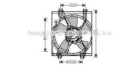 Вентилятор, охолодження двигуна AVA QUALITY COOLING MT7526