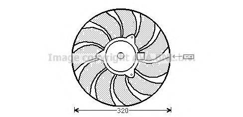 Вентилятор, охолодження двигуна AVA QUALITY COOLING OL7540