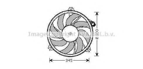Вентилятор, охолодження двигуна AVA QUALITY COOLING PE7520