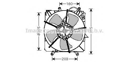 Вентилятор, охлаждение двигателя AVA QUALITY COOLING TO7515