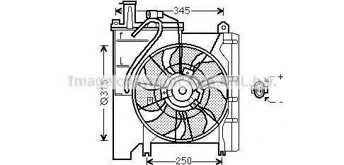 Вентилятор, охолодження двигуна AVA QUALITY COOLING TO7552