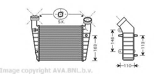 AVA QUALITY COOLING VW4238 Интеркулер