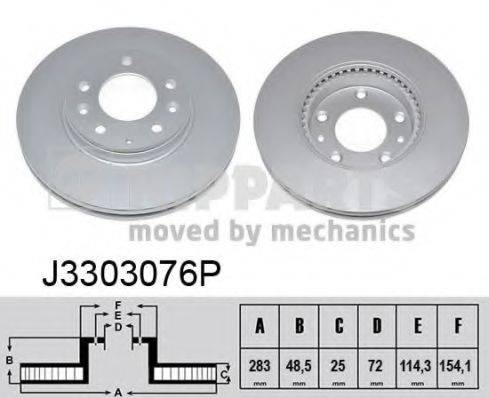 NIPPARTS J3303076P Тормозной диск