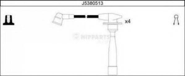 Комплект дротів запалення NIPPARTS J5380513