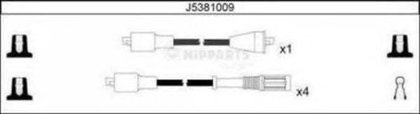 NIPPARTS J5381009 Комплект дротів запалення