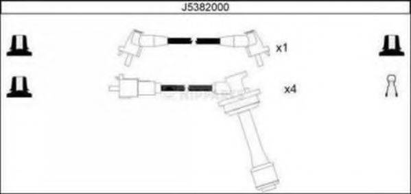 Комплект дротів запалення NIPPARTS J5382000