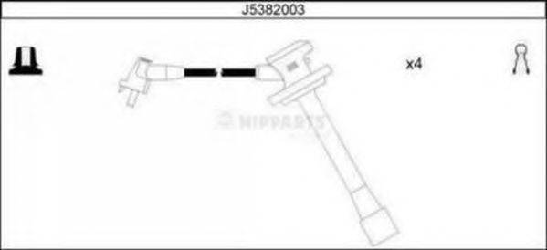 NIPPARTS J5382003 Комплект дротів запалення