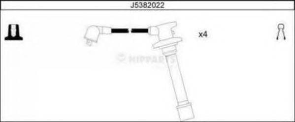 NIPPARTS J5382022 Комплект дротів запалення