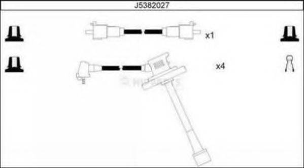Комплект проводов зажигания NIPPARTS J5382027