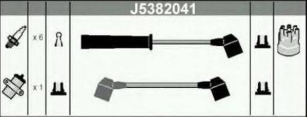 Комплект проводов зажигания NIPPARTS J5382041
