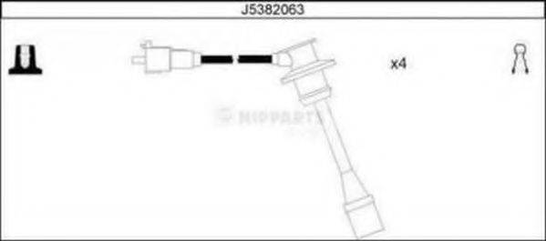 NIPPARTS J5382063 Комплект дротів запалення