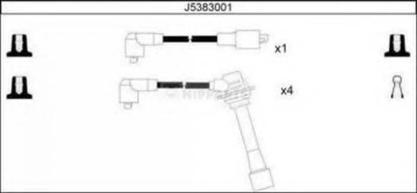 Комплект дротів запалення NIPPARTS J5383001