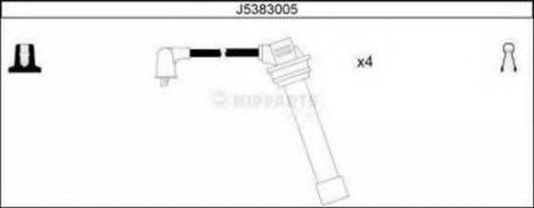 Комплект проводов зажигания NIPPARTS J5383005