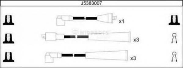 NIPPARTS J5383007 Комплект дротів запалення