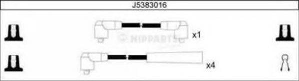 Комплект дротів запалення NIPPARTS J5383016