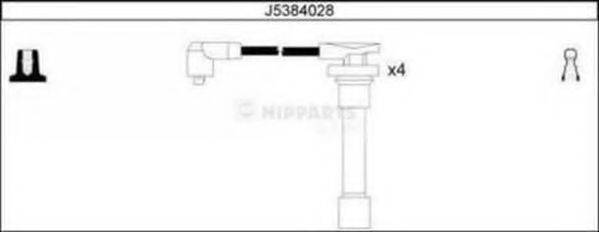 Комплект дротів запалення NIPPARTS J5384028