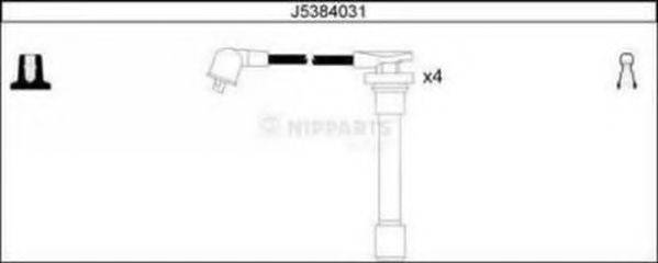 Комплект проводов зажигания NIPPARTS J5384031