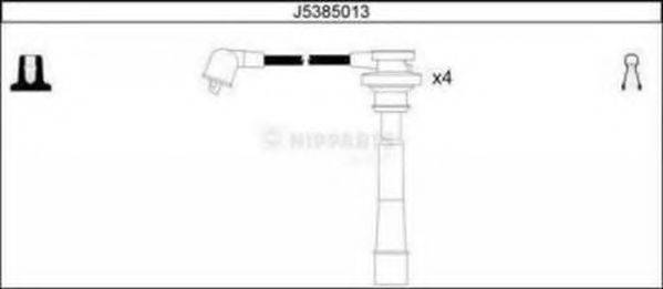 Комплект проводов зажигания NIPPARTS J5385013