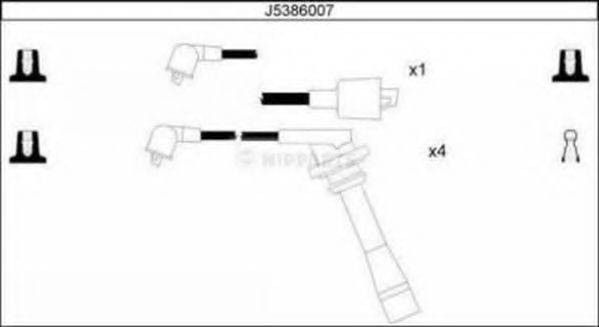 Комплект дротів запалення NIPPARTS J5386007