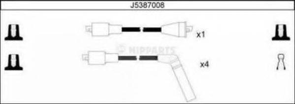 Комплект дротів запалення NIPPARTS J5387008