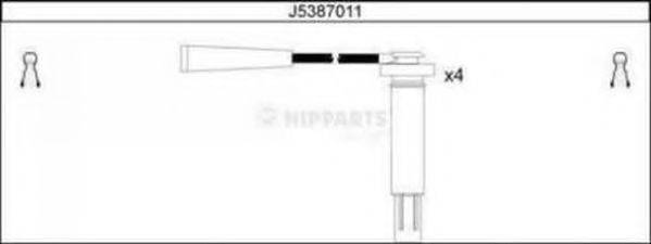 NIPPARTS J5387011 Комплект проводов зажигания