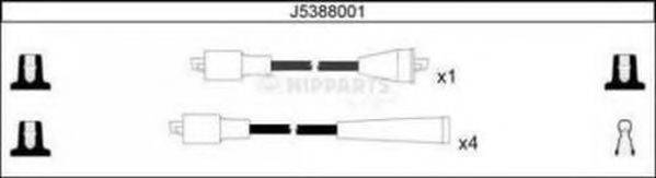 NIPPARTS J5388001 Комплект дротів запалення