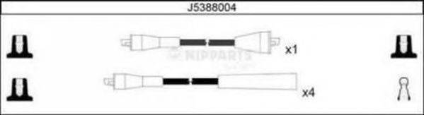 NIPPARTS J5388004 Комплект дротів запалення