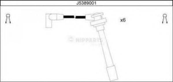 NIPPARTS J5389001 Комплект проводов зажигания