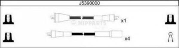 NIPPARTS J5390000 Комплект дротів запалення