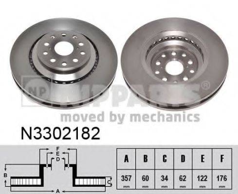Тормозной диск NIPPARTS N3302182