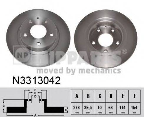 Тормозной диск NIPPARTS N3313042