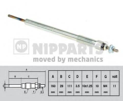 NIPPARTS N5712025 Свеча накаливания
