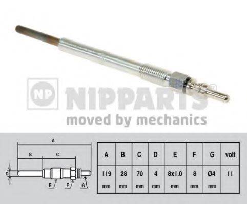 Свеча накаливания NIPPARTS N5718001