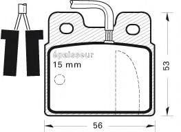 Комплект тормозных колодок, дисковый тормоз MGA 189