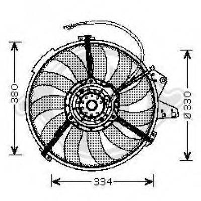 DIEDERICHS 1005001 Вентилятор, охлаждение двигателя
