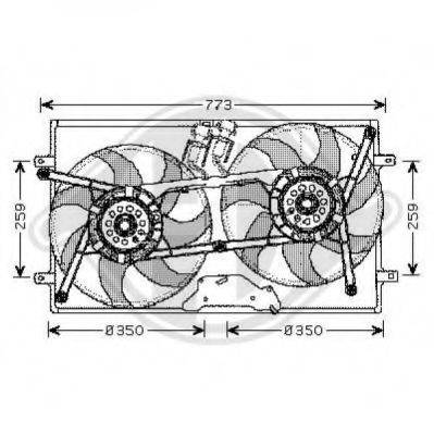 Вентилятор, охлаждение двигателя DIEDERICHS 2270101